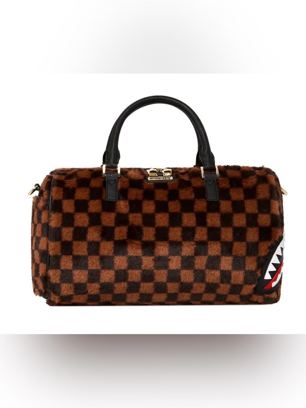 Rare Sprayground Women's Bauletto Fur Sharks In Paris Mini Duffle Bag NWT - Picture 2 of 9